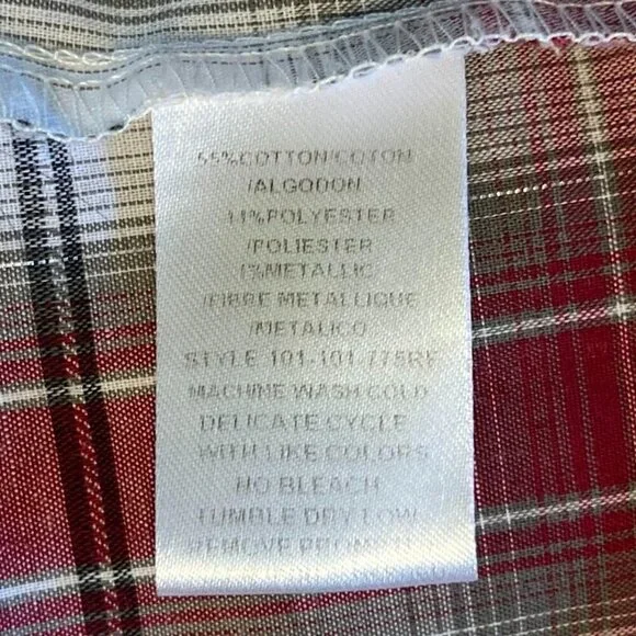 Roper Men's Pearl Snap Shirt Plaid Cowboy Farm Core Western Rodeo XL - Picture 6 of 6